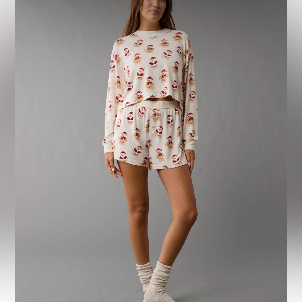 NWT American Eagle Plush PJ Set